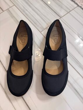 Dansko Black Mary Jane Strap Comfort Flats